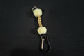 Keychains Handcrafted w/Fuzz Beads