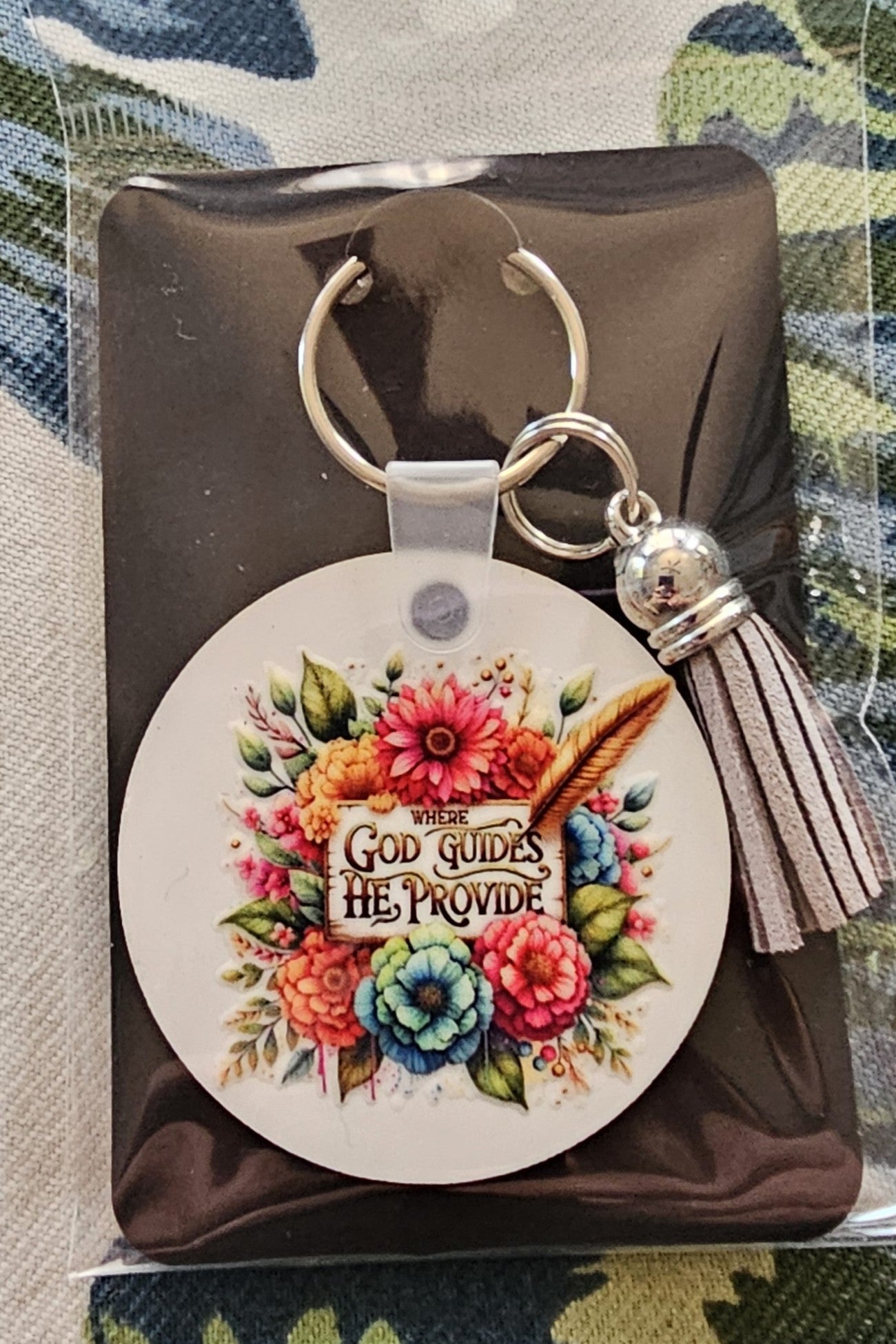 Handcrafted Key-Chains - GOD inspired Round