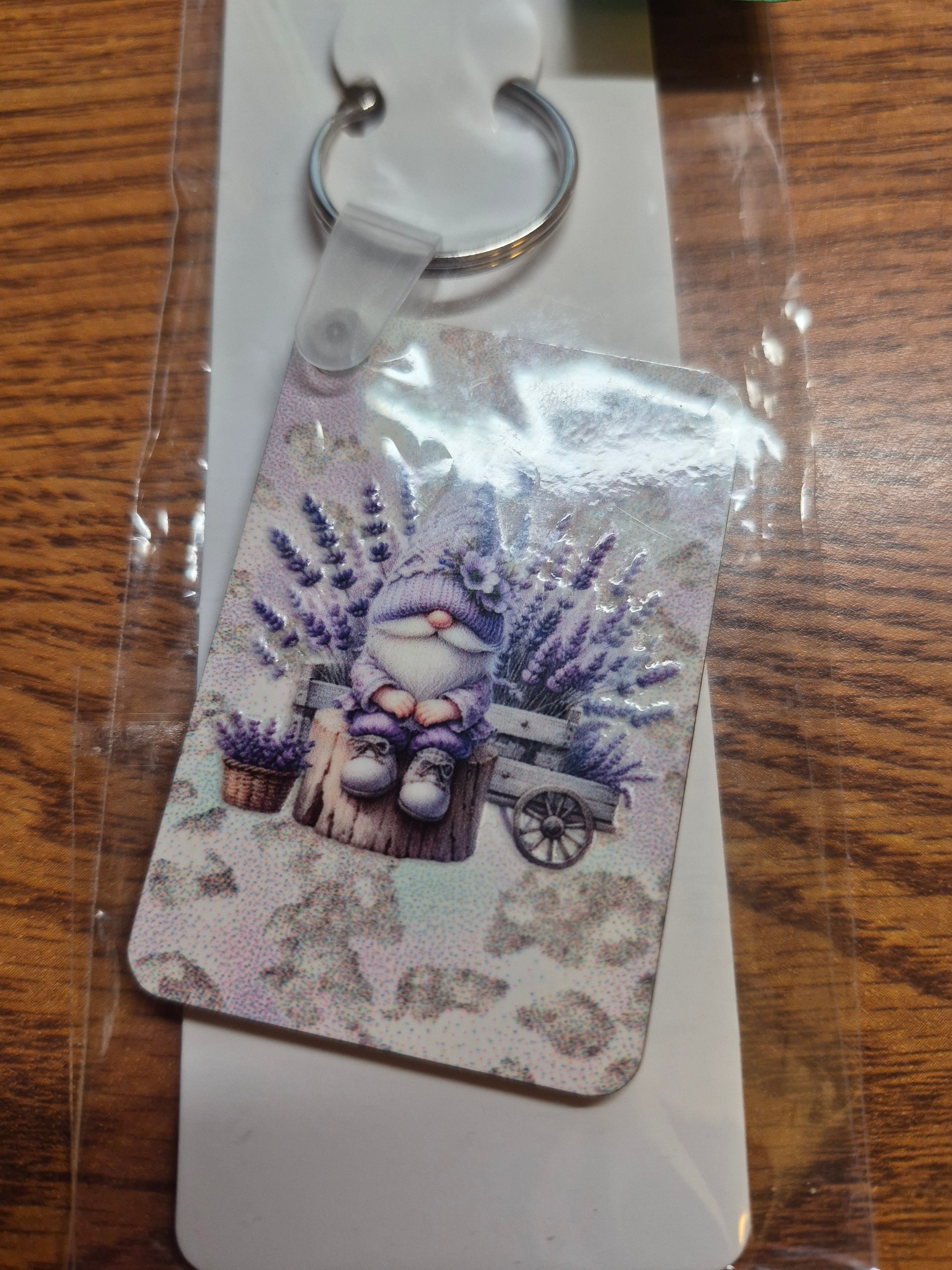 Key-Chains - Rectangle – a Handcrafted and Limited Gnome Design - 8 Designs