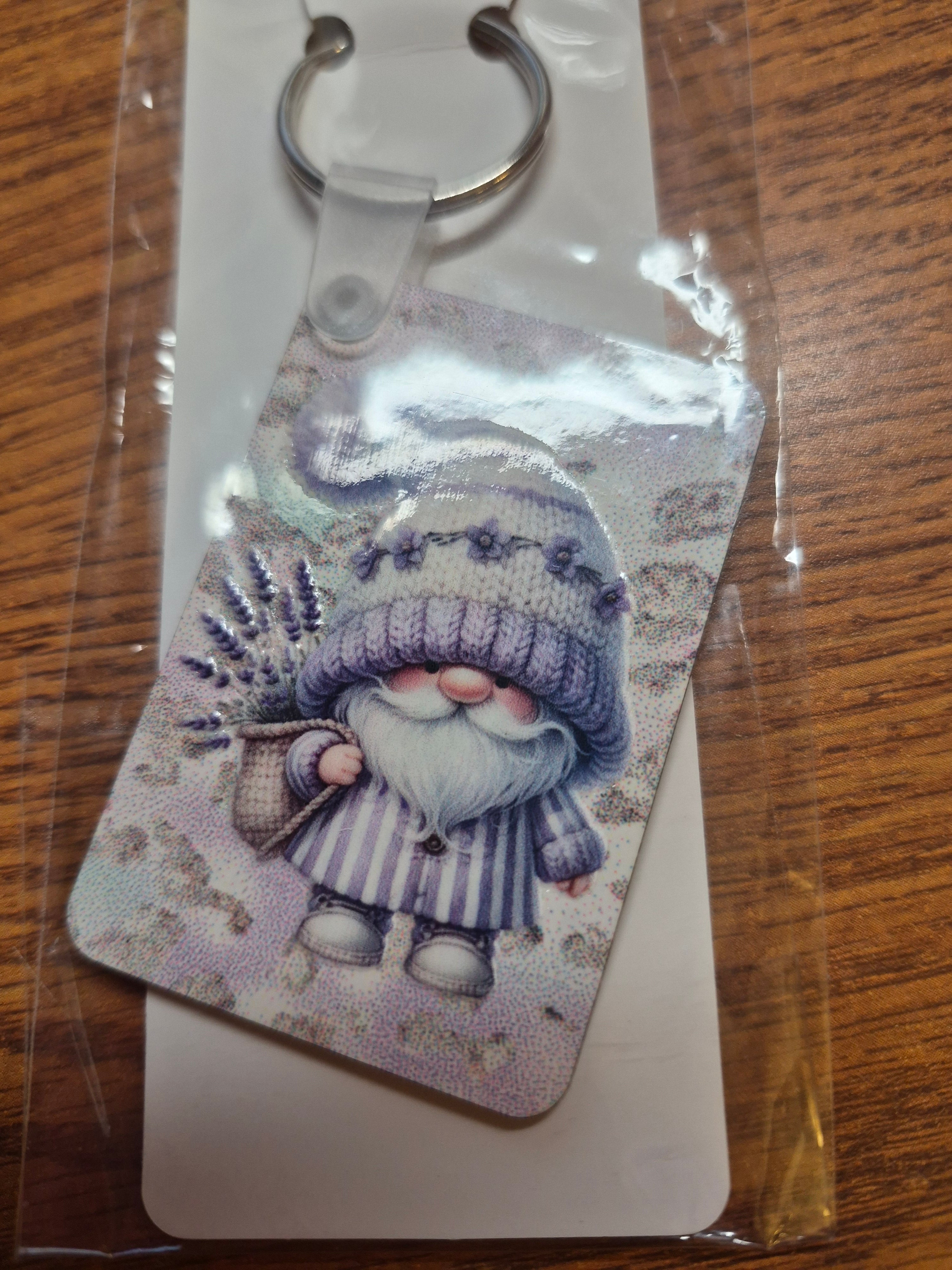 Key-Chains - Rectangle – a Handcrafted and Limited Gnome Design - 8 Designs