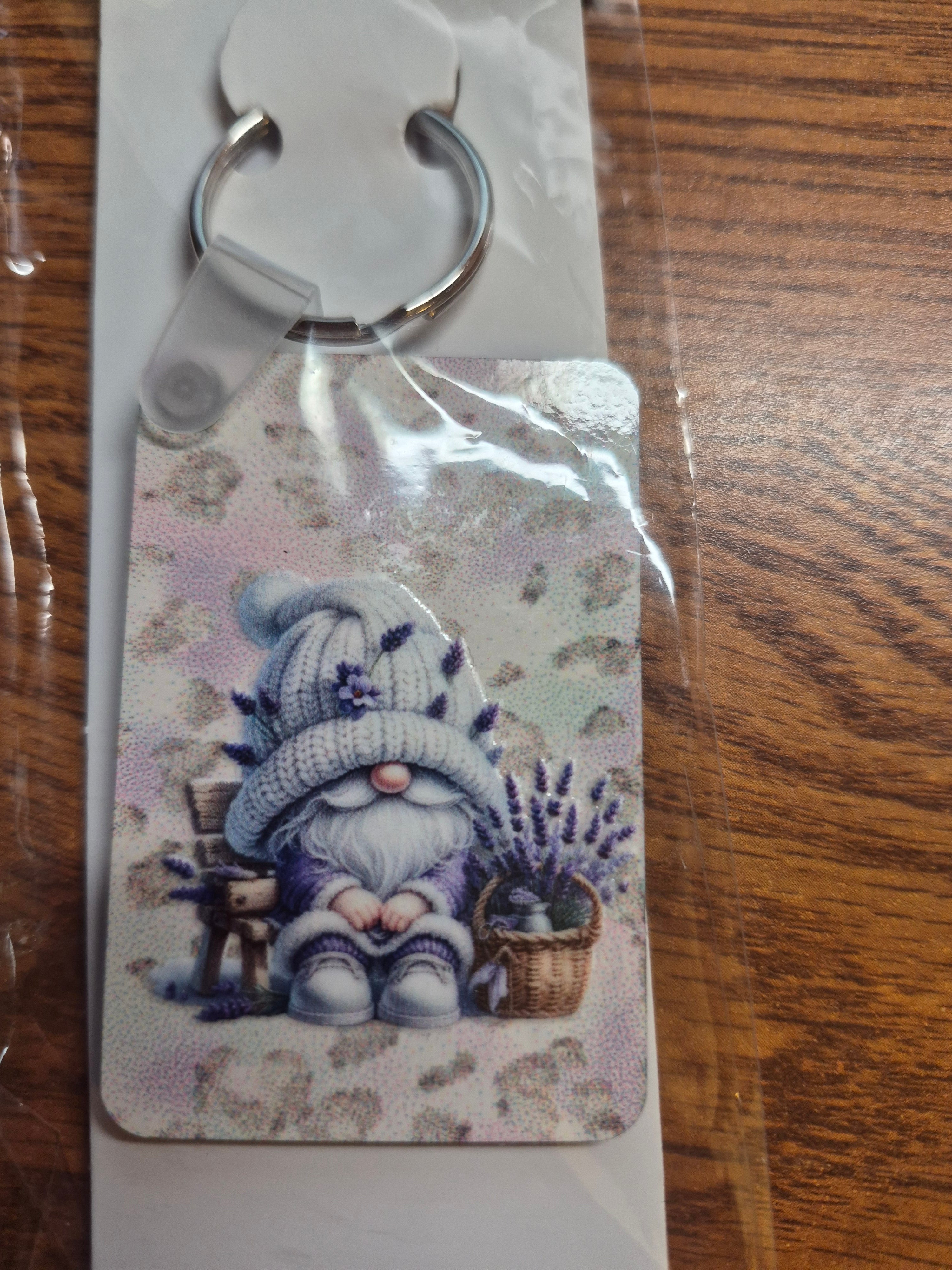 Key-Chains - Rectangle – a Handcrafted and Limited Gnome Design - 8 Designs