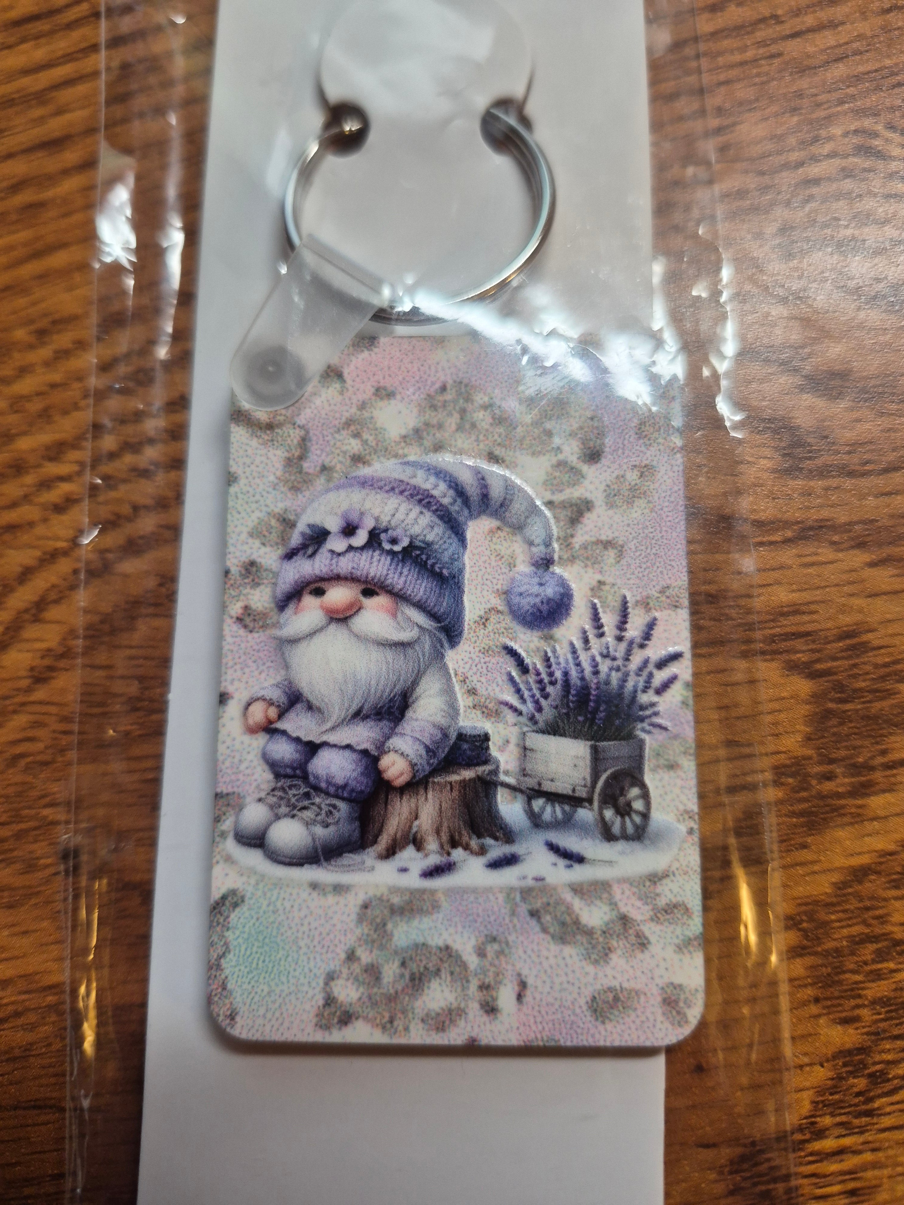 Key-Chains - Rectangle – a Handcrafted and Limited Gnome Design - 8 Designs