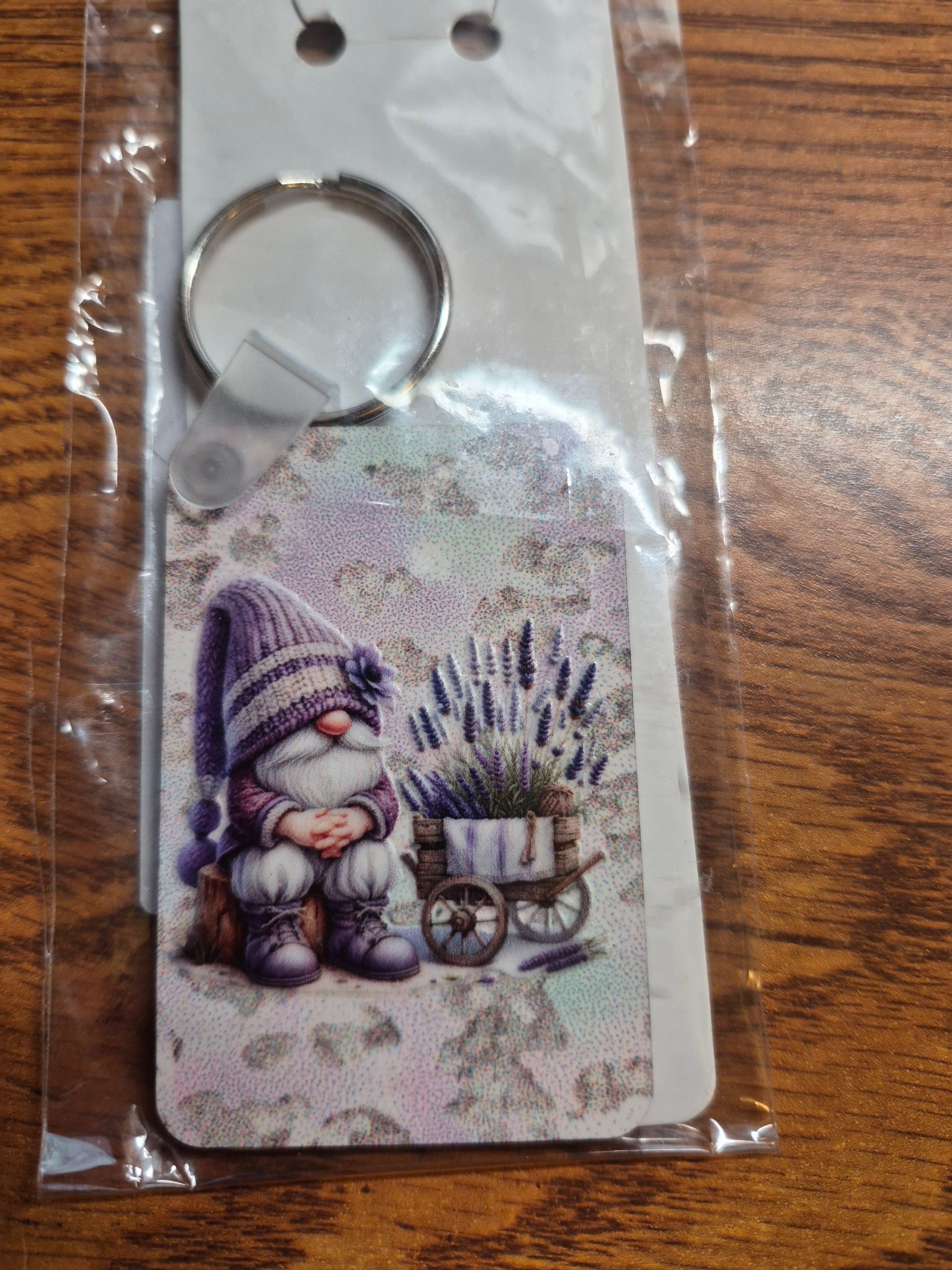 Key-Chains - Rectangle – a Handcrafted and Limited Gnome Design - 8 Designs
