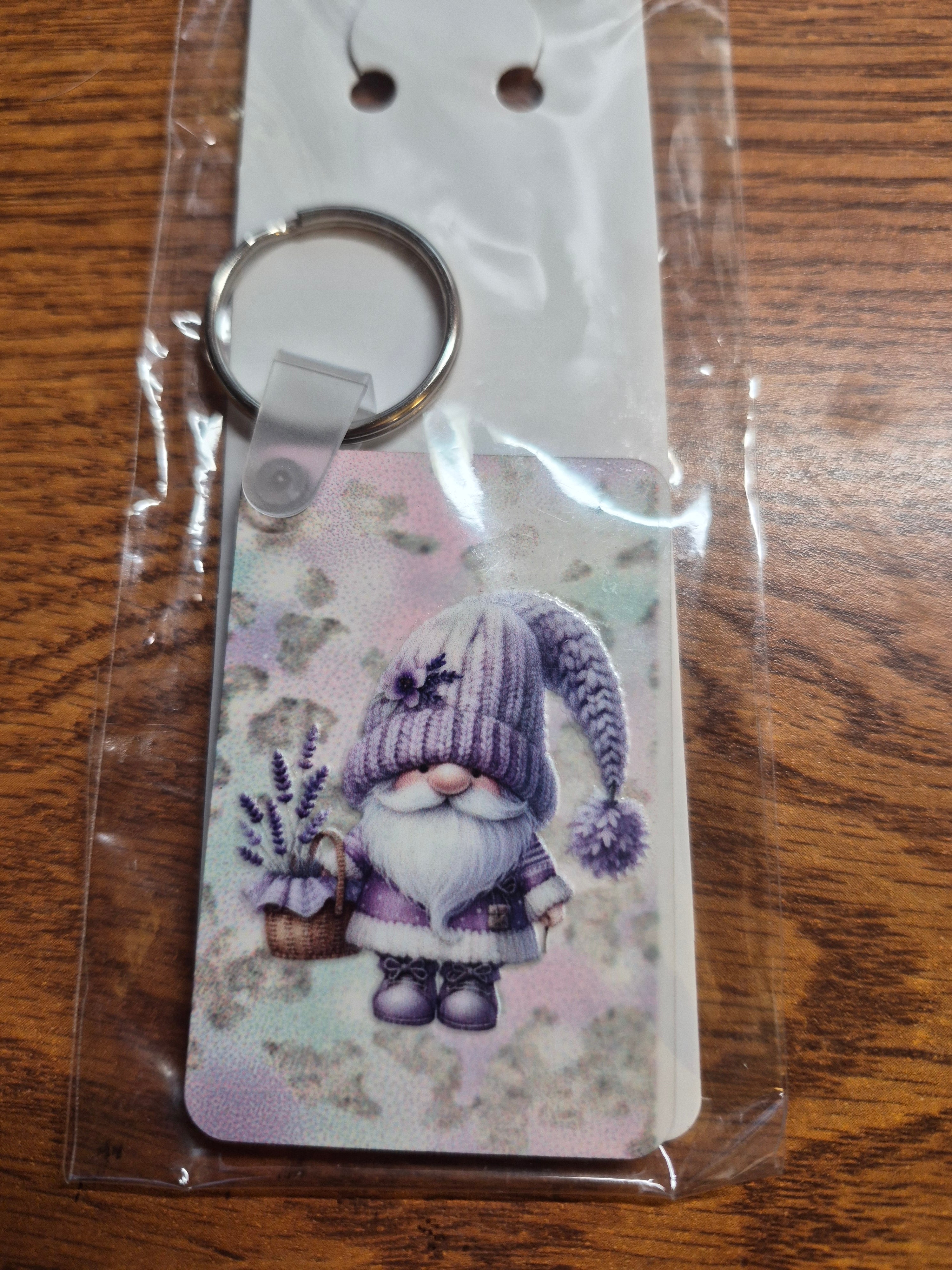 Key-Chains - Rectangle – a Handcrafted and Limited Gnome Design - 8 Designs