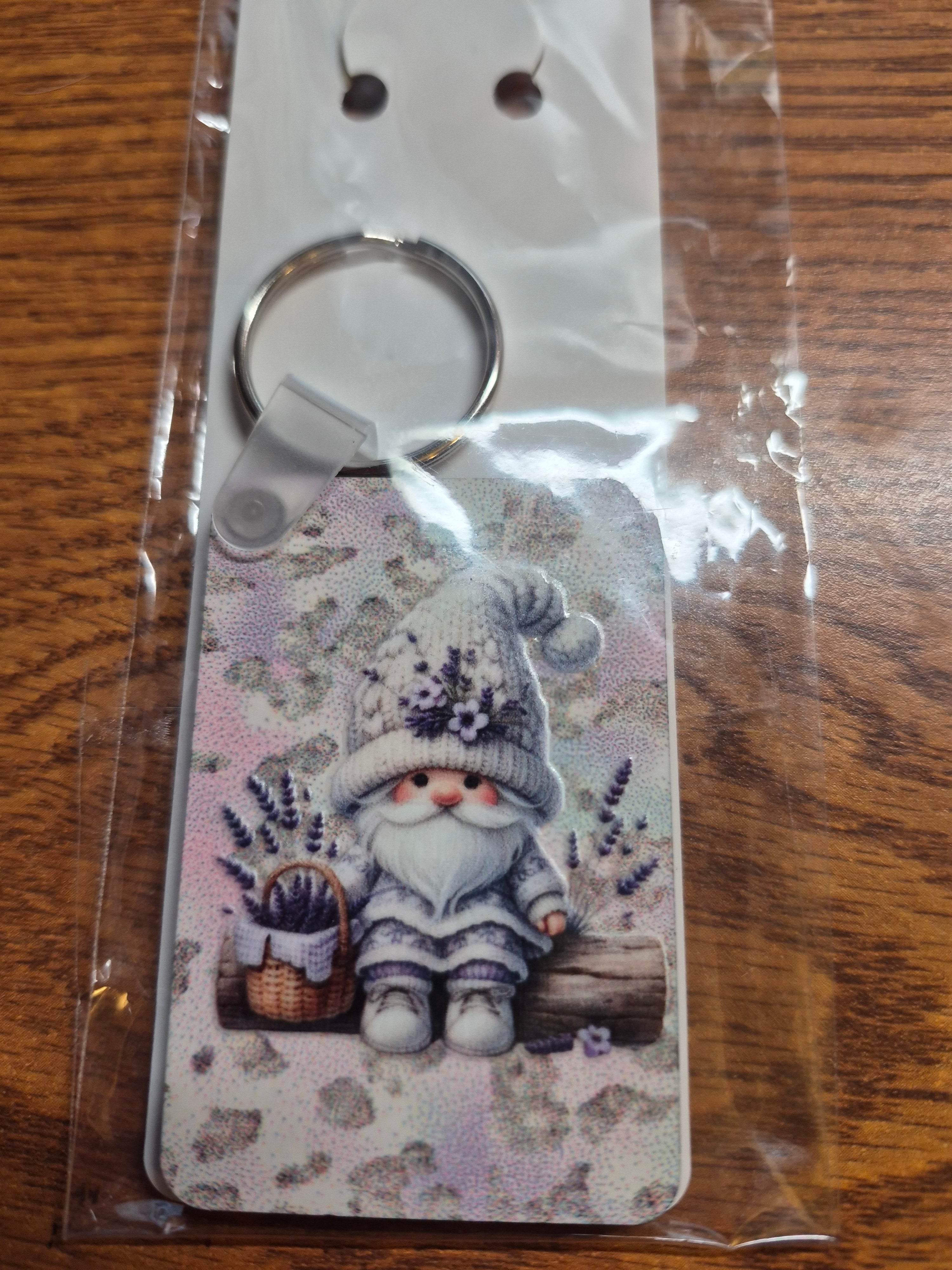 Key-Chains - Rectangle – a Handcrafted and Limited Gnome Design - 8 Designs