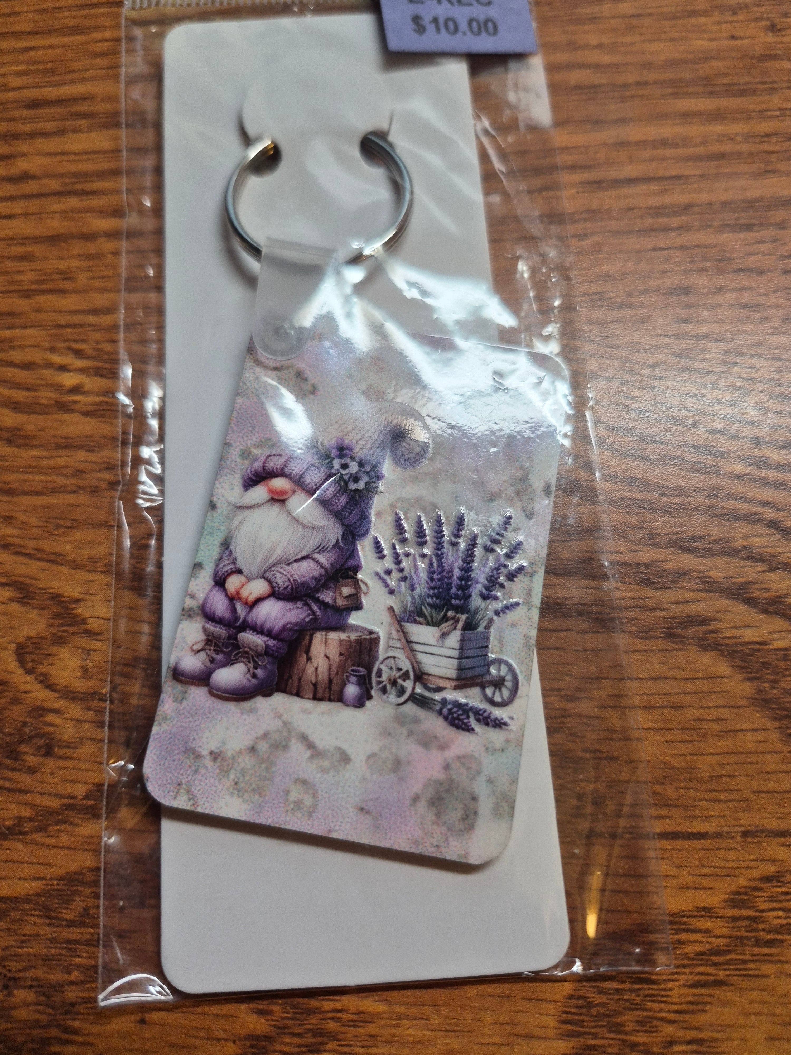 Key-Chains - Rectangle – a Handcrafted and Limited Gnome Design - 8 Designs