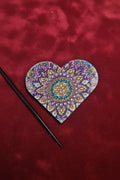 Diamond Art Hair Clips - Heart Shaped and Each One is Handcrafted and One-of-a-Kind