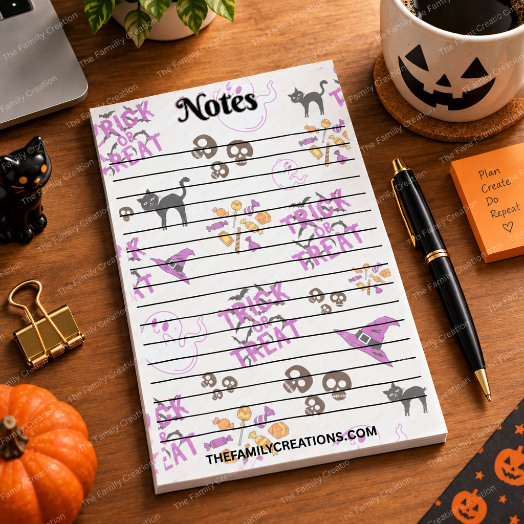 Halloween Inspired Note Pads