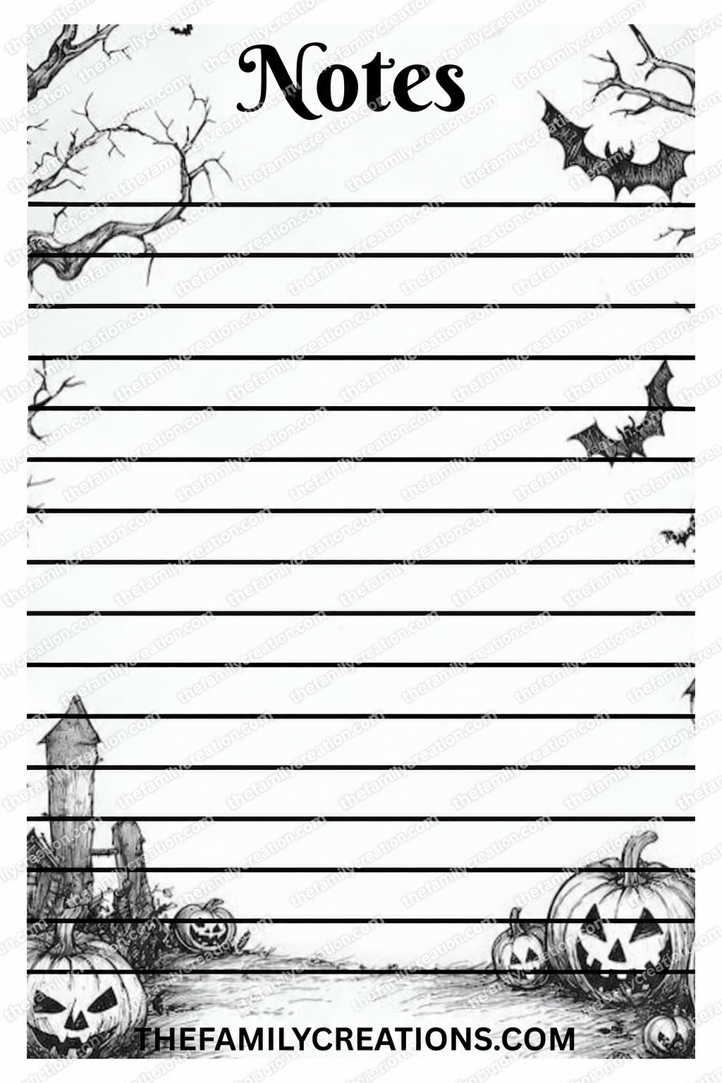 Halloween Inspired Note Pads