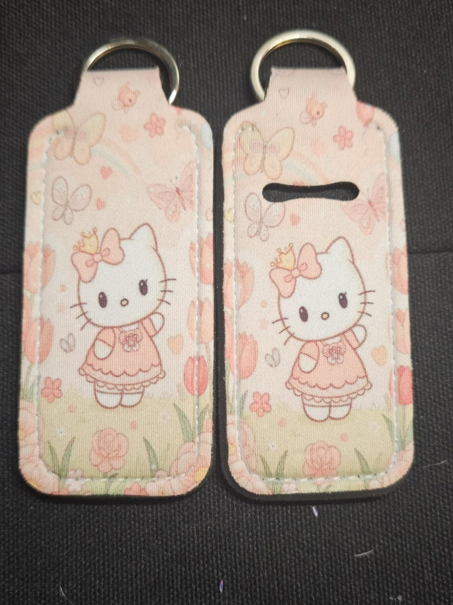 Key-Chain Holder - Chap-stick/Lipstick/Lighter - Hello Kitty