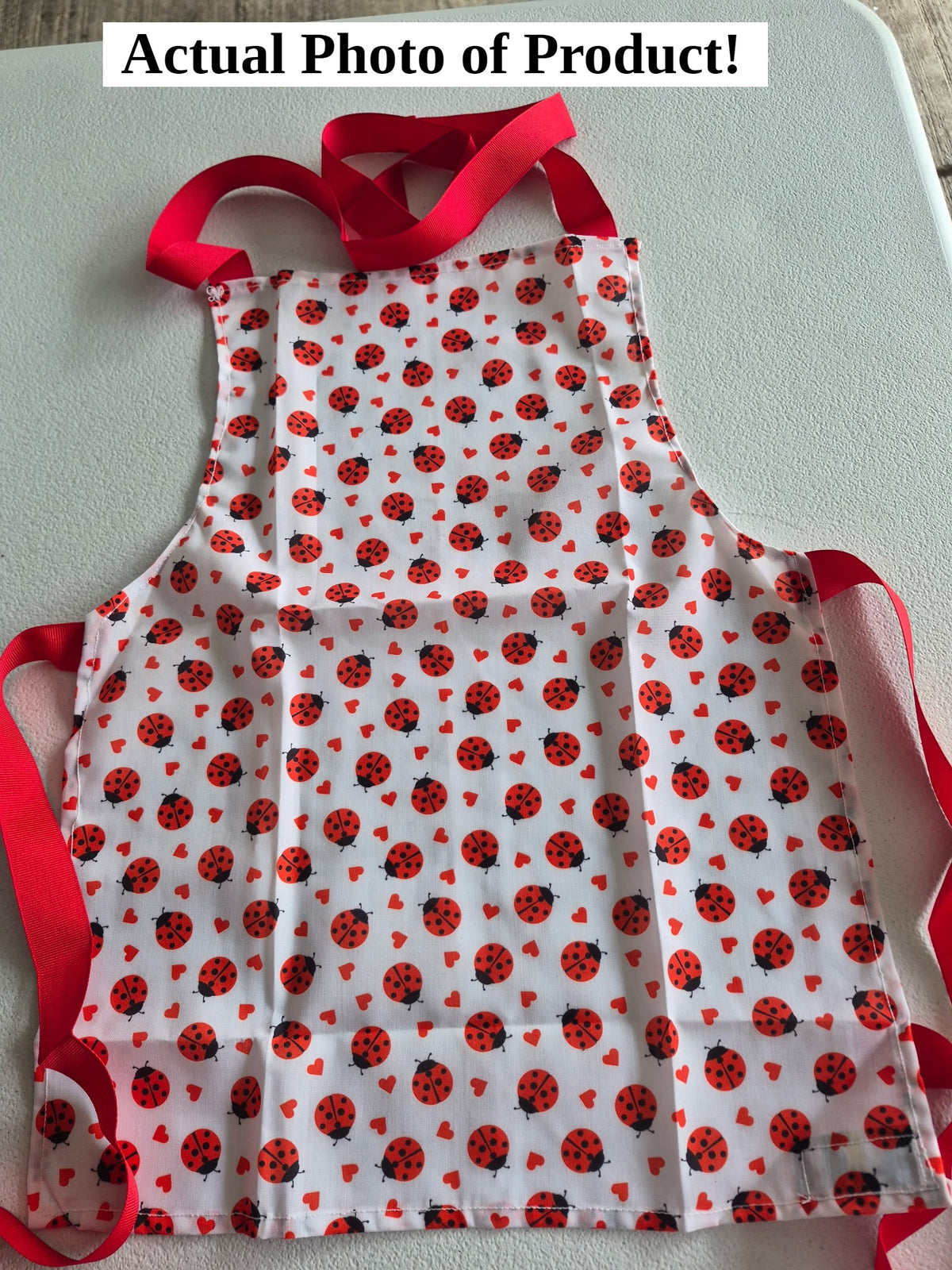 Apron - Kids – 17In. Length – Lady Bug