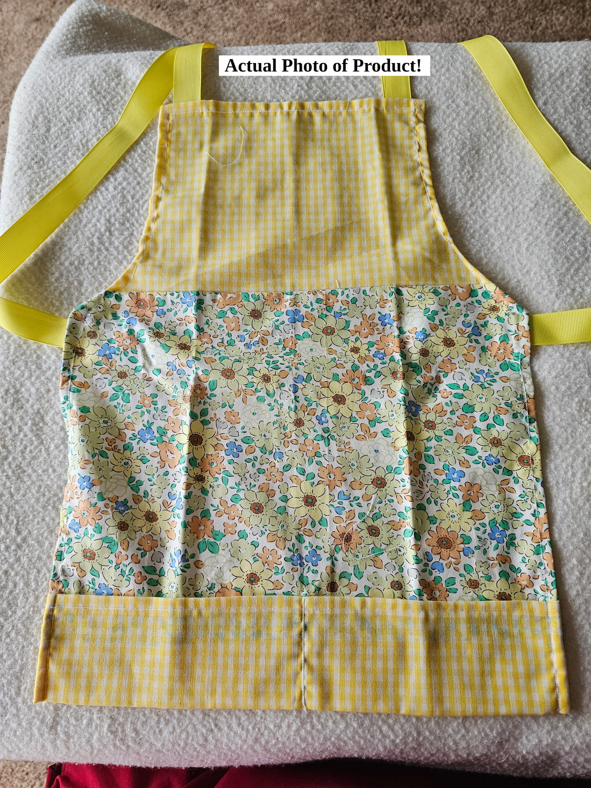 Apron - Kids – 19In. Length – Dino W-Yellow Top