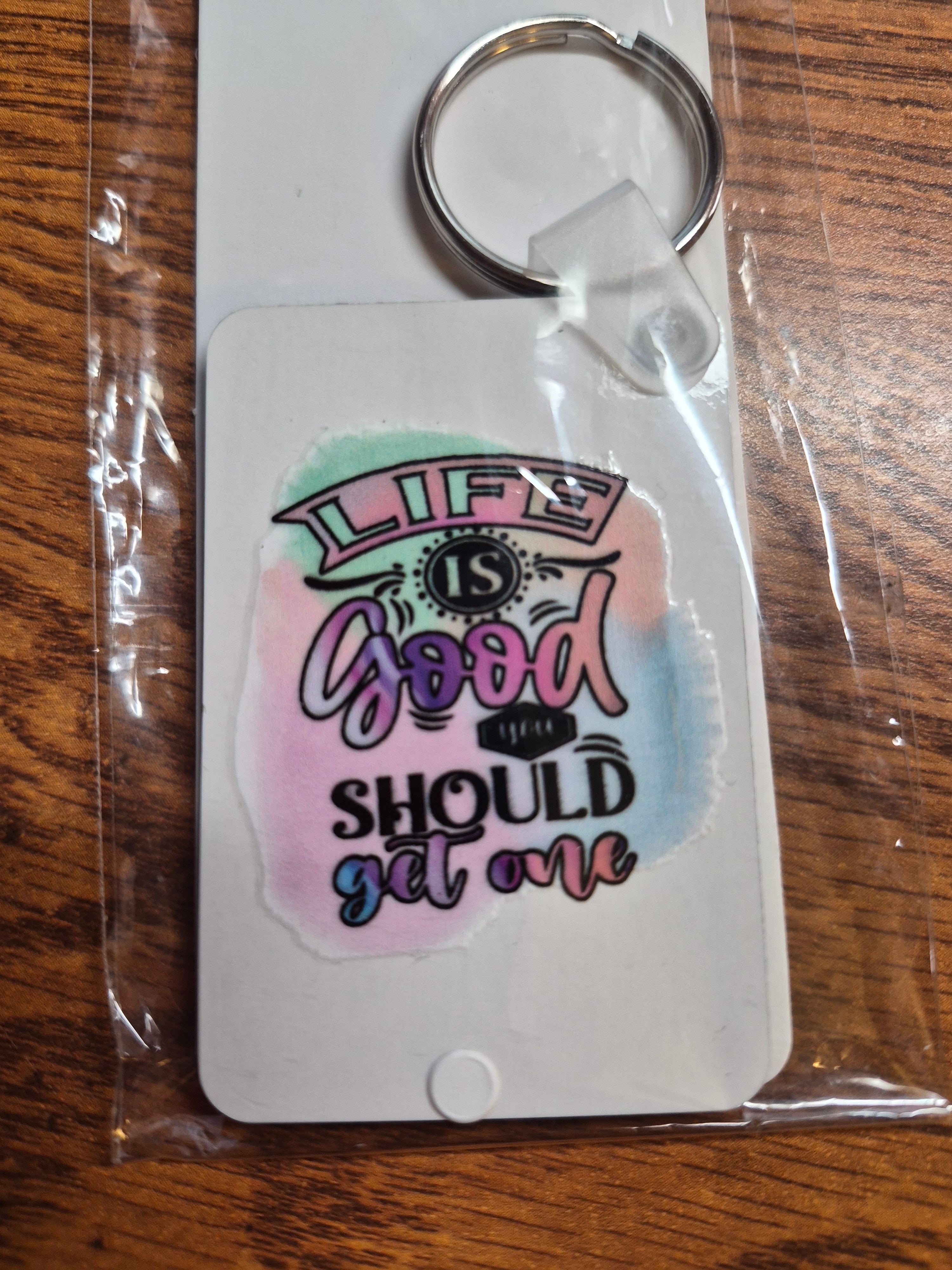 Key-Chains - Rectangle – a Handcrafted and Limited Sayings - 11 designs