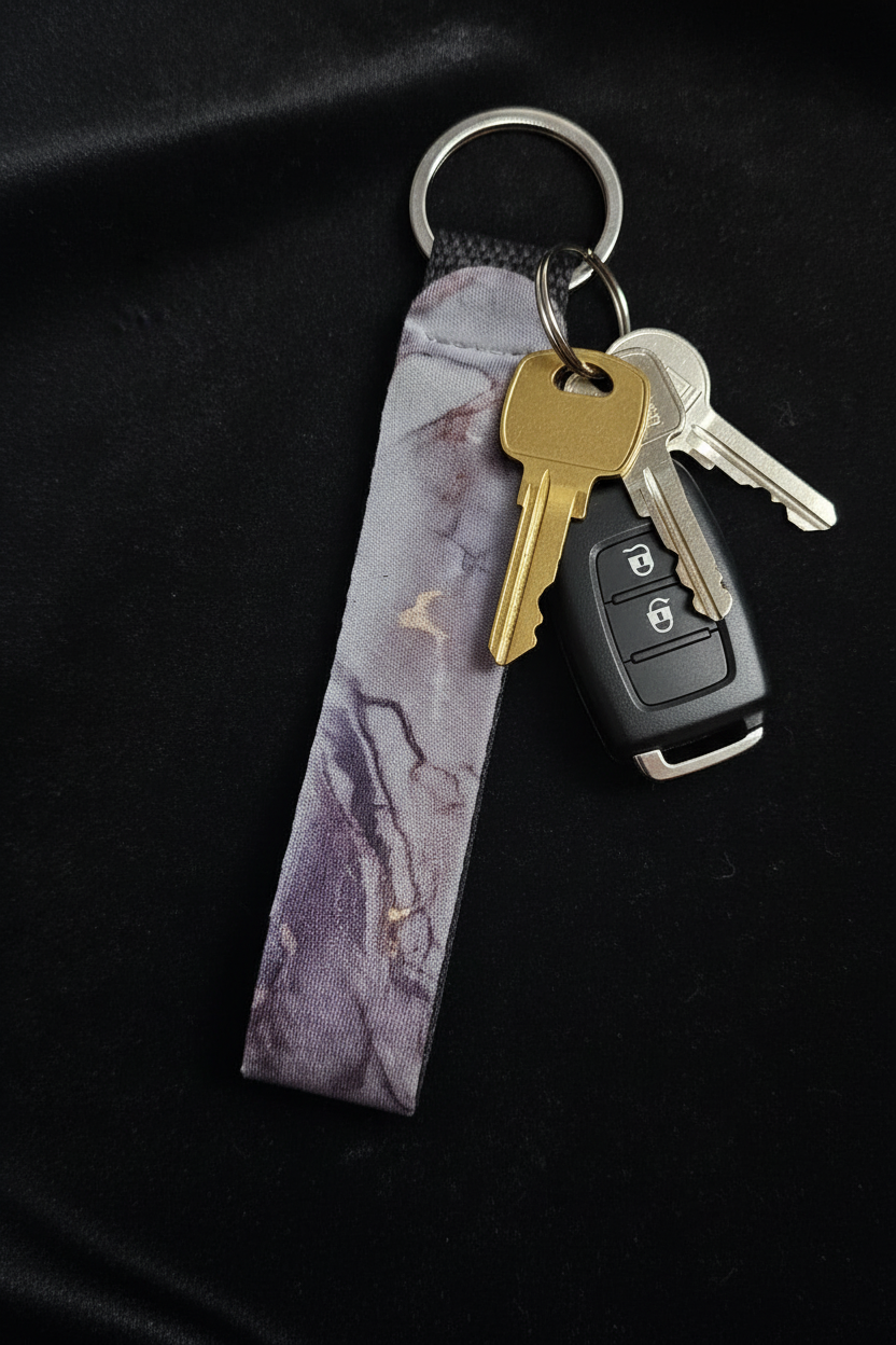 Handcrafted Sublimated Lanyards  - Marble - Pink