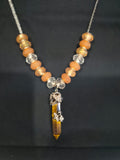 Orange Crystal Bead Necklaces – Each One Handcrafted, One‑of‑a‑Kind