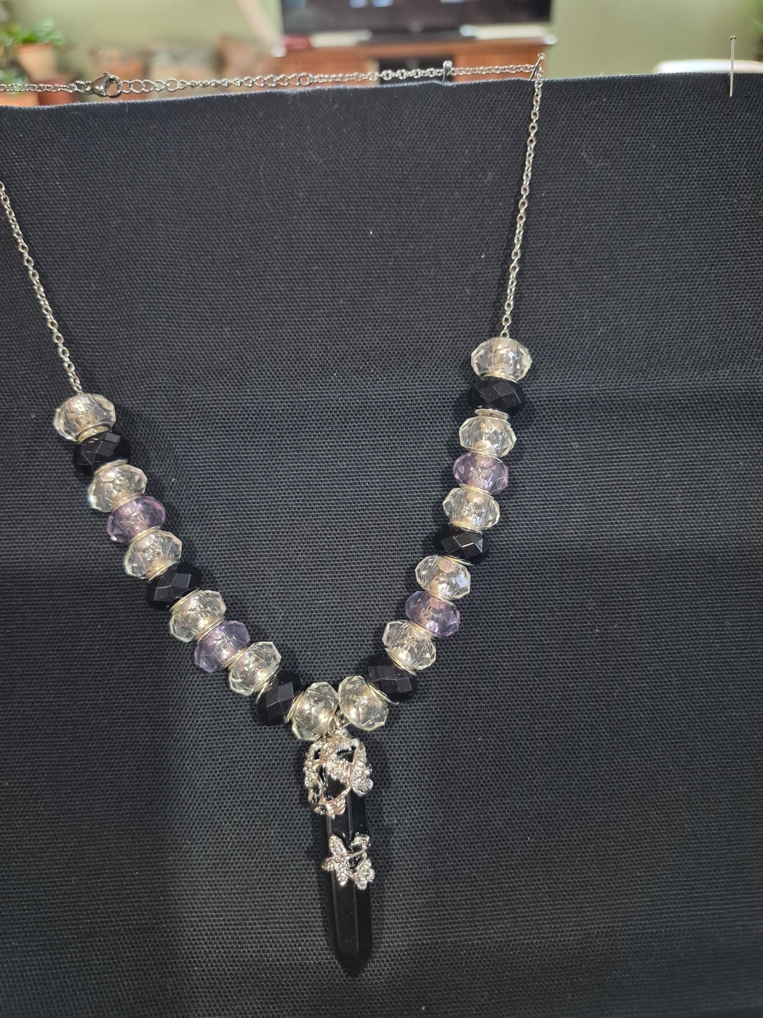 Black Crystal Bead Necklaces – Each One Handcrafted, One‑of‑a‑Kind