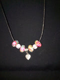 Necklace – Each One Handcrafted w/ Heart Charm and Beads