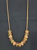 Peach Bead Necklace – Handcrafted & One‑of‑a‑Kind