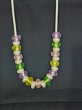 Clear Rainbow Bead Necklace – Handcrafted & One‑of‑a‑Kind