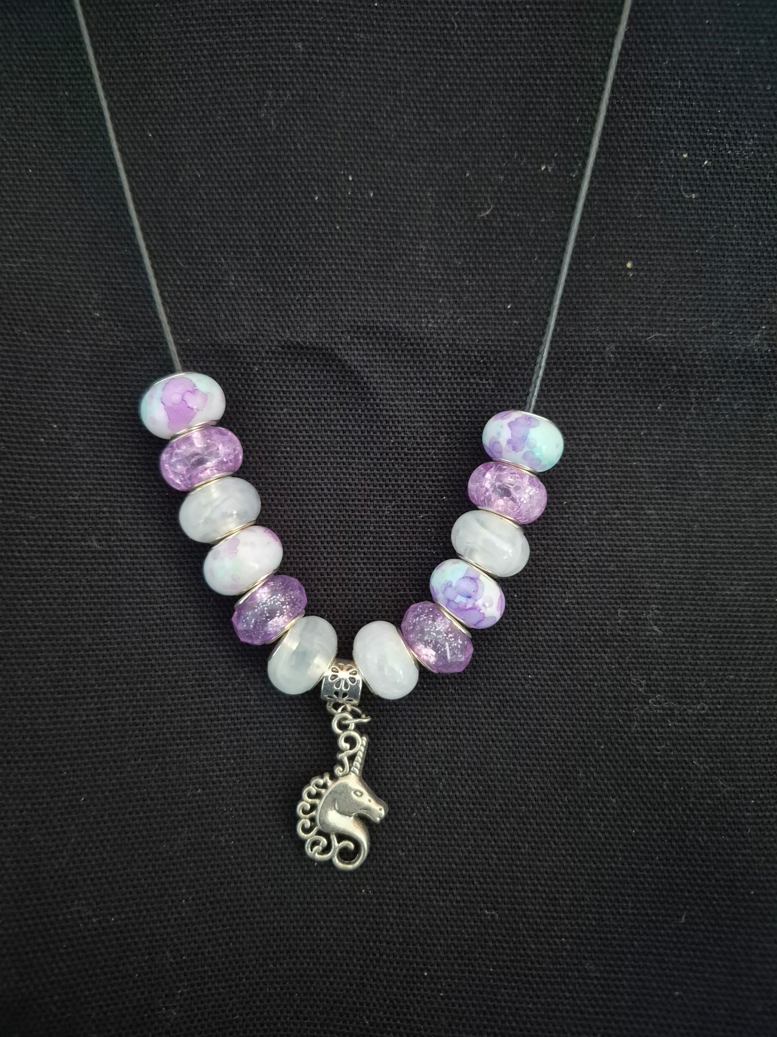 Unicorn Bead Necklace – Handcrafted & One‑of‑a‑Kind