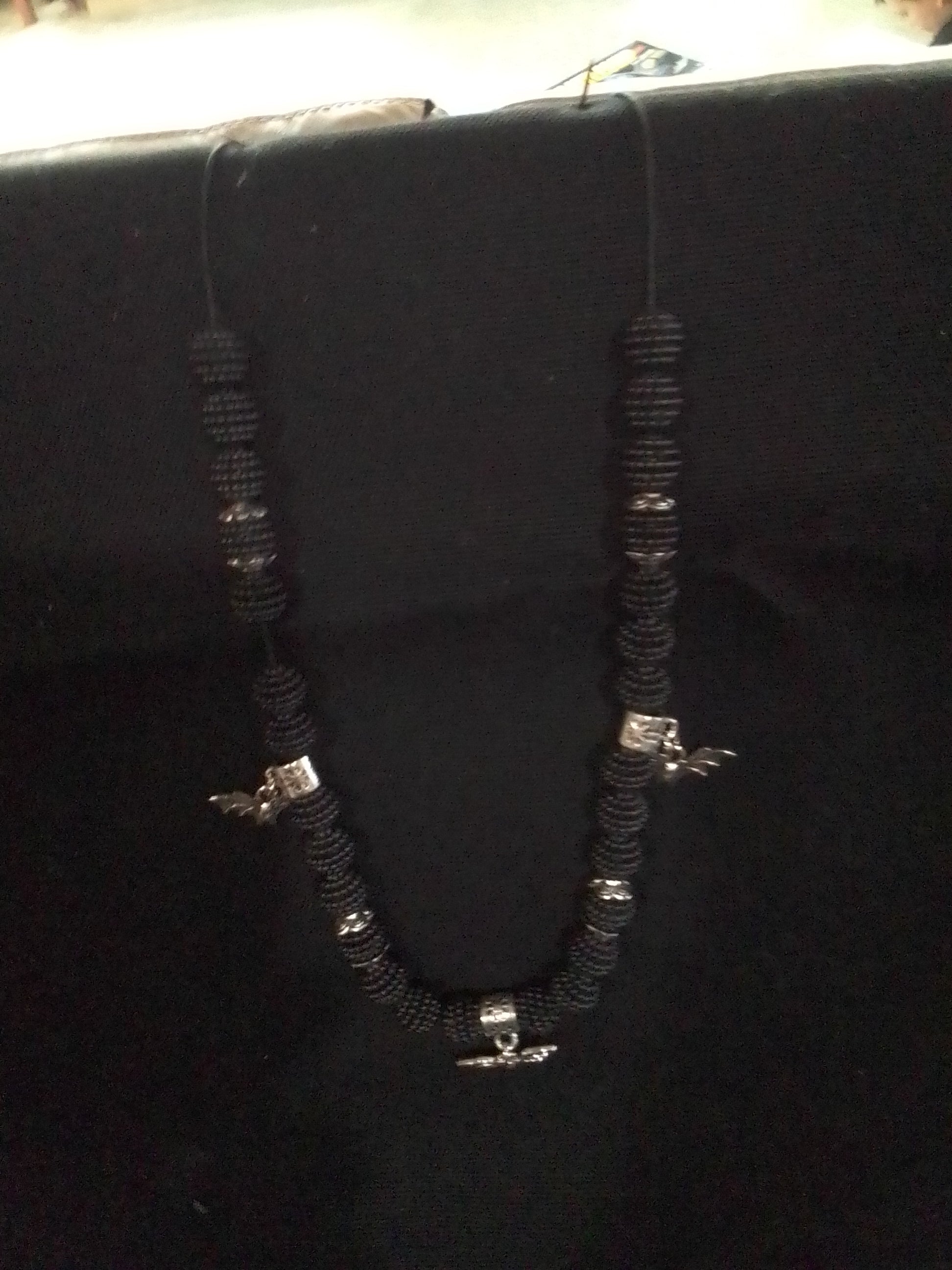 Halloween Bat Bumpy Bead Necklaces – Each One Handcrafted, One‑of‑a‑Kind