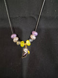Halloween Reaper w/ Pearl Color Bead Necklaces – Each One Handcrafted, One‑of‑a‑Kind