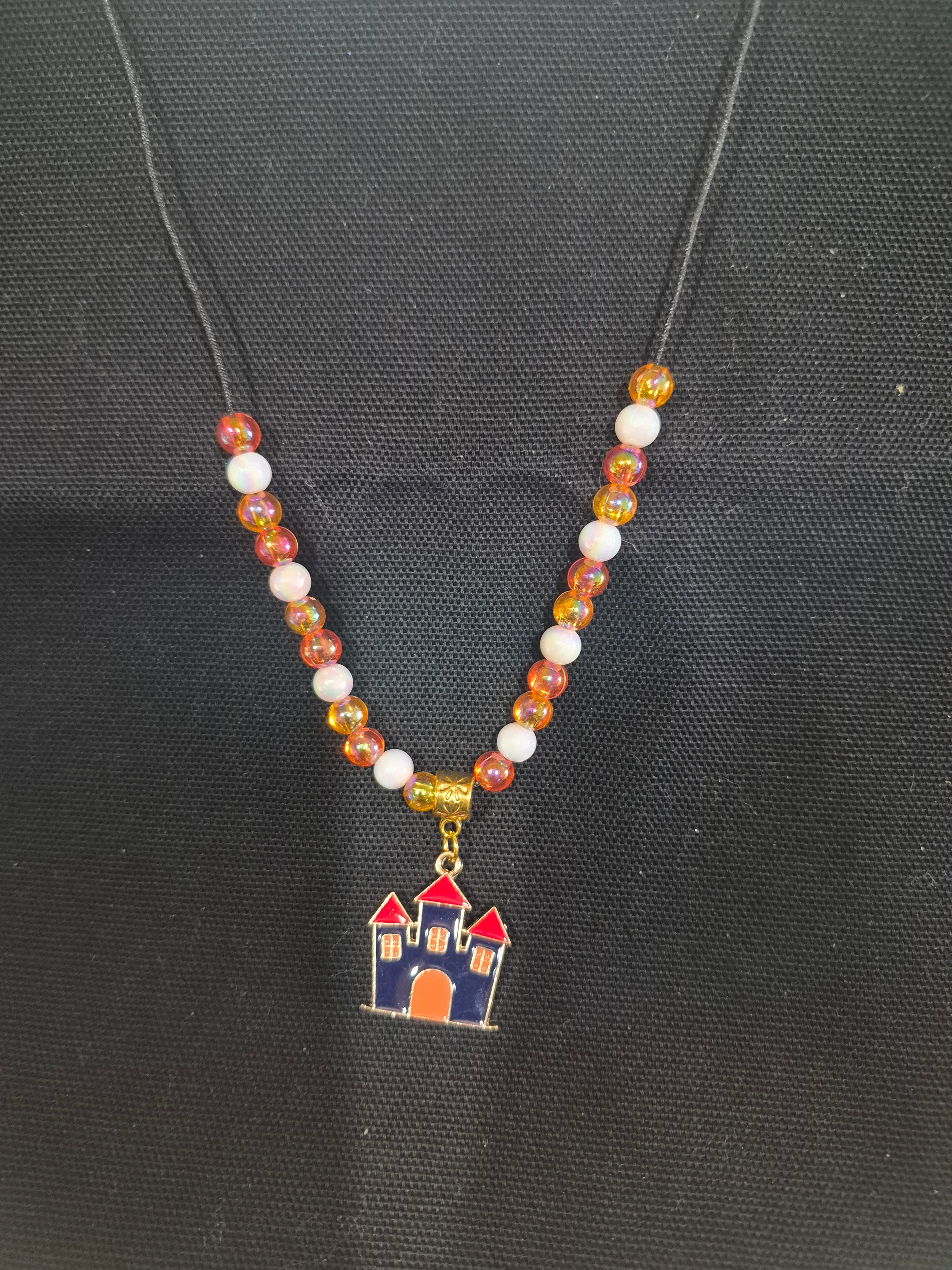 Halloween Spooky House Bead Necklaces – Each One Handcrafted, One‑of‑a‑Kind