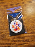 Handcrafted Key-Chains - Round - Paw Designs (2)