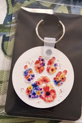 Handcrafted Key-Chains - Round - Paw Designs (3)