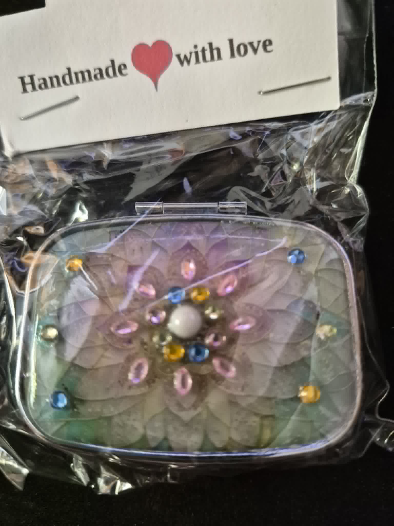 Diamond Accent Pill Box