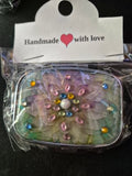 Diamond Accent Pill Box - Flower