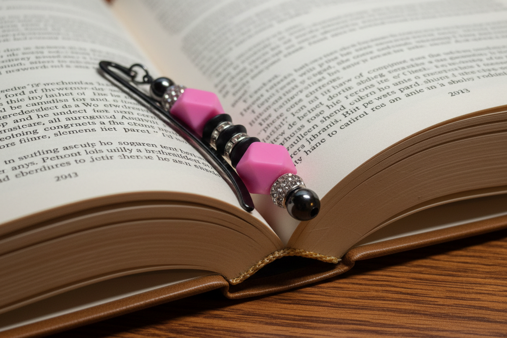 Unique Beaded Handmade Slide-In Bookmarks - 09