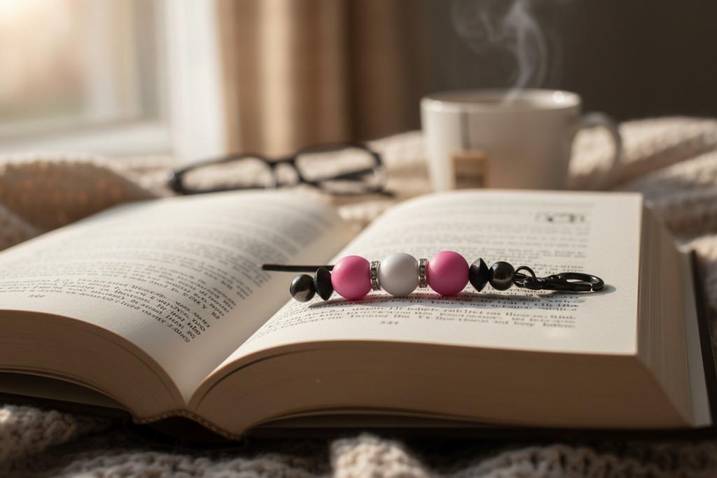 Unique Beaded Handmade Slide-In Bookmarks - 04