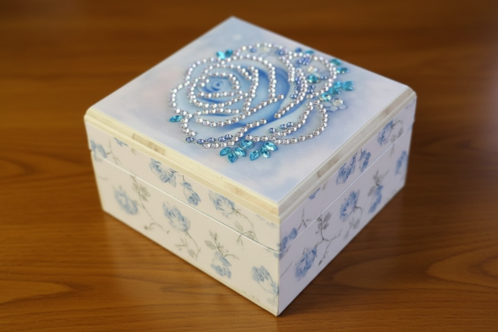 Keepsake Box - Wood - Rose