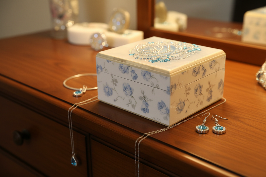 Keepsake Box - Wood - Rose