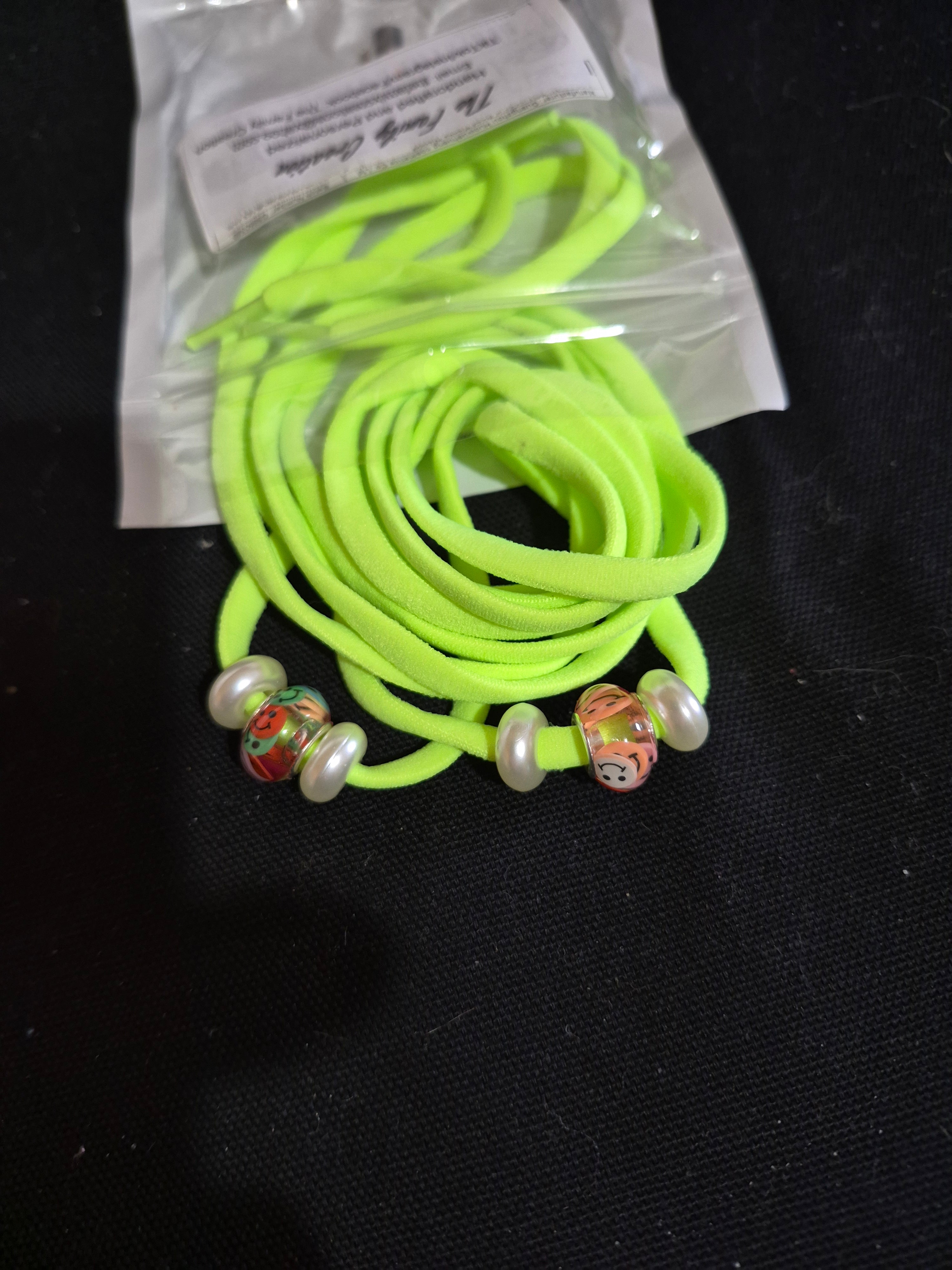 Stretchable Shoe Laces with Hand‑Beaded Accents - (N01)