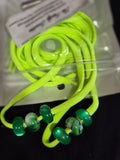 Stretchable Shoe Laces with Hand‑Beaded Accents - (N03)