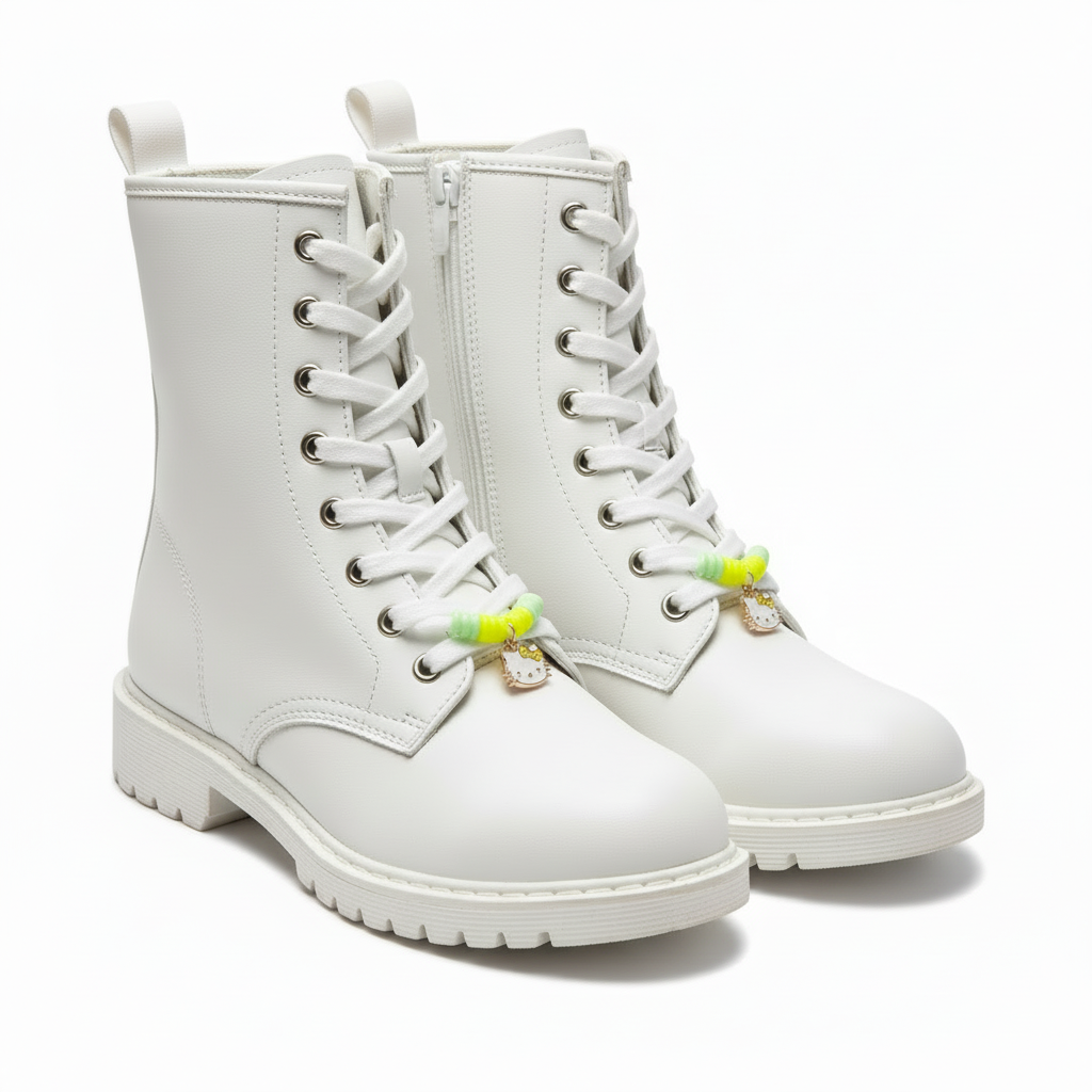 Stretchable Shoe Laces with Hand‑Beaded Accents - (05)