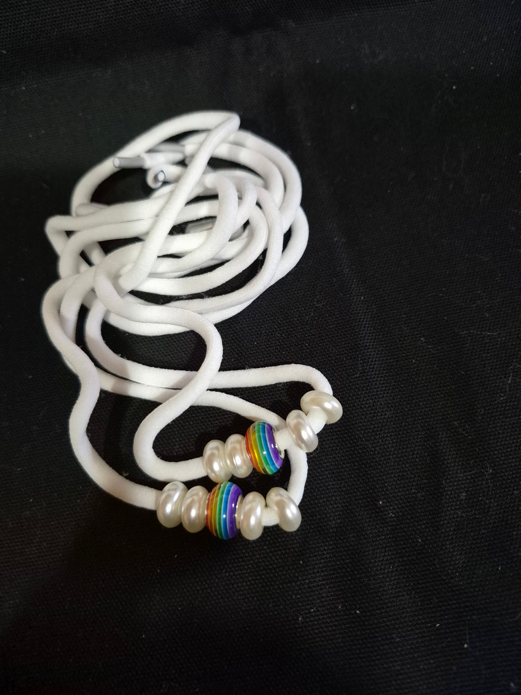 Stretchable Shoe Laces with Hand‑Beaded Accents - (07)