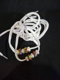 Stretchable Shoe Laces with Hand‑Beaded Accents - (08)