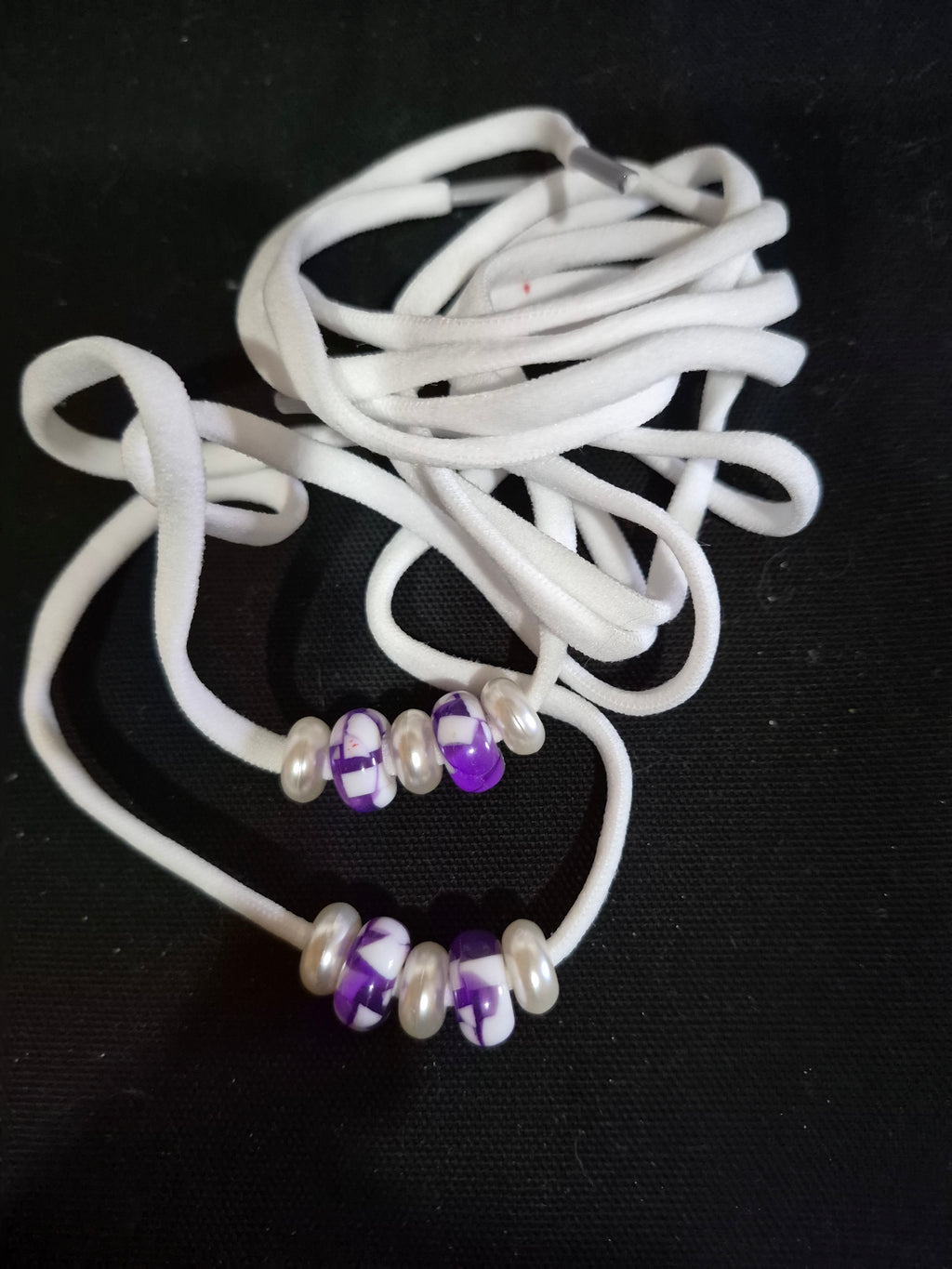 Stretchable Shoe Laces with Hand‑Beaded Accents - (09)