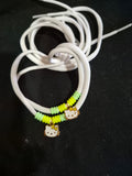 Stretchable Shoe Laces with Hand‑Beaded Accents - (01)