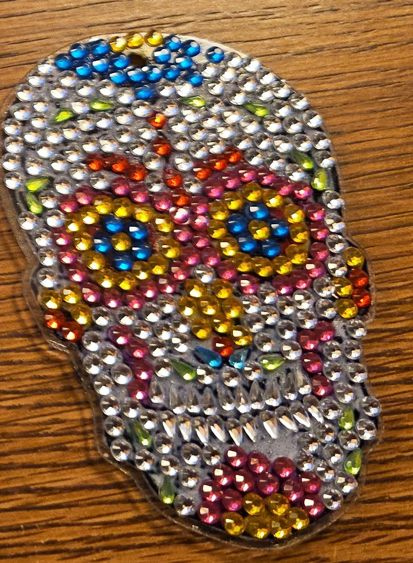 Handcrafted Diamond Art Keychains – Skull - 10