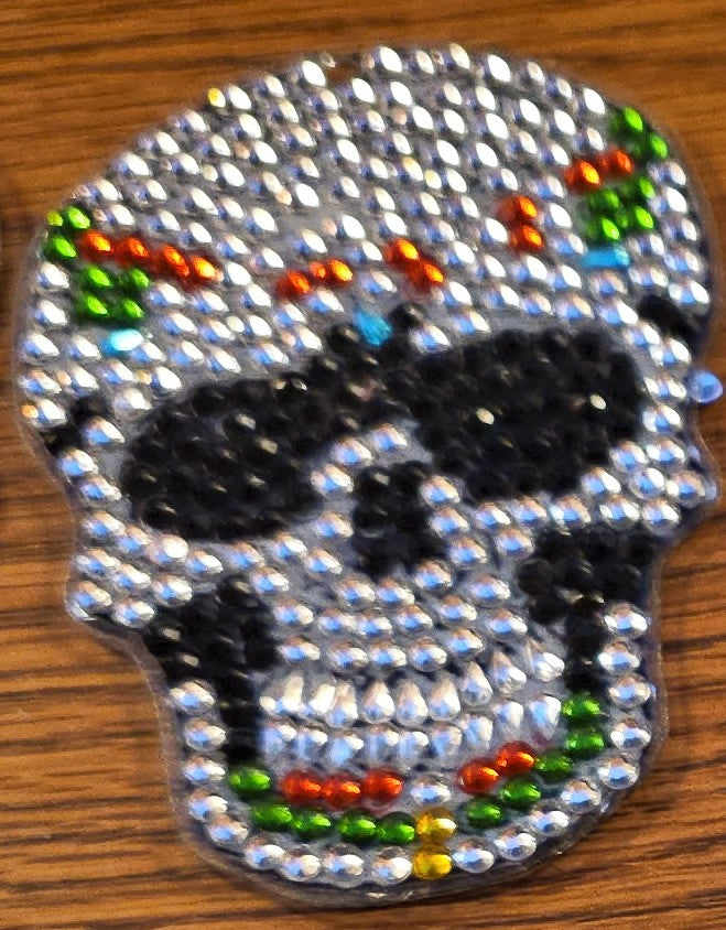 Handcrafted Diamond Art Keychains – Skull - 11