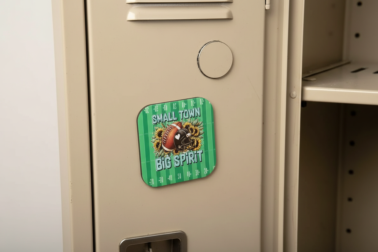 Square Magnets – Football Inspired - Big Spirit