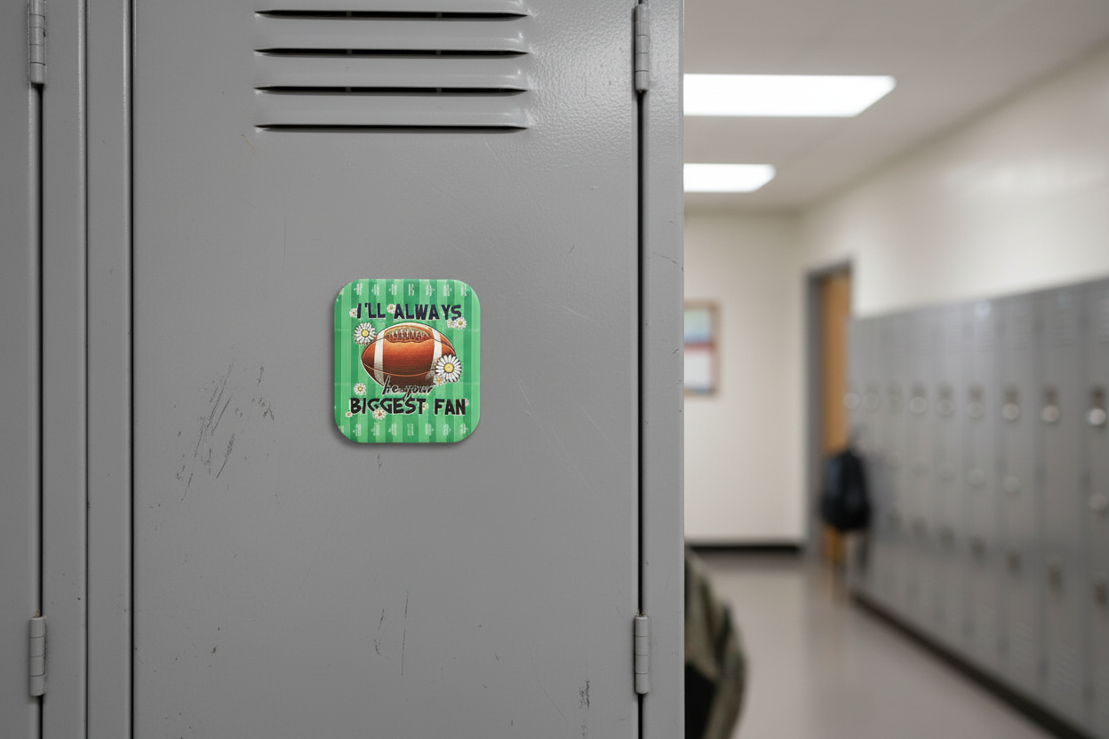 Square Magnets – Football Inspired  - Biggest Fan