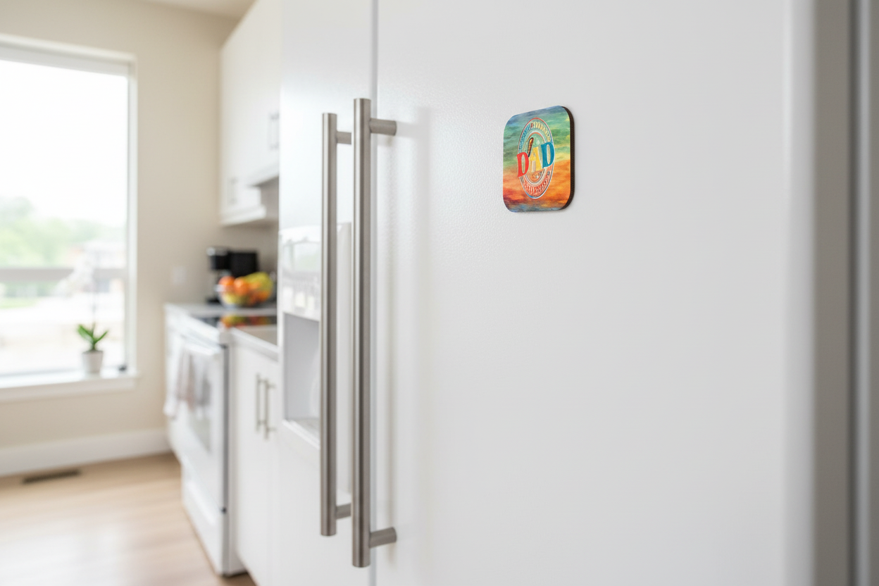 Square Magnets – Dad Inspired - 4 to choose from