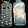 Key-Chain Holder - Chap-stick/Lipstick/Lighter  - Inspired by Michigan State - 02