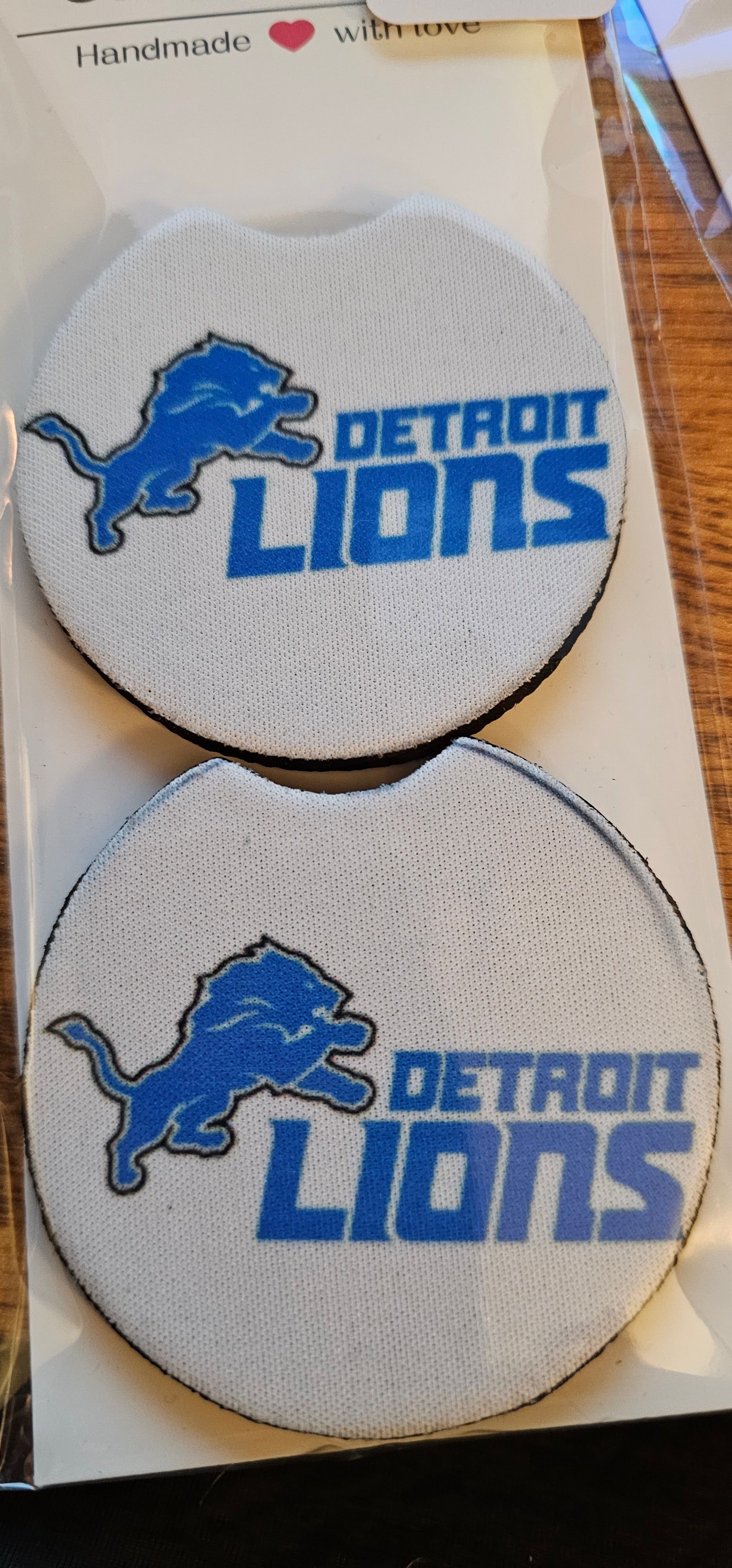 Detroit Lions - Hand Crafted Car Coasters
