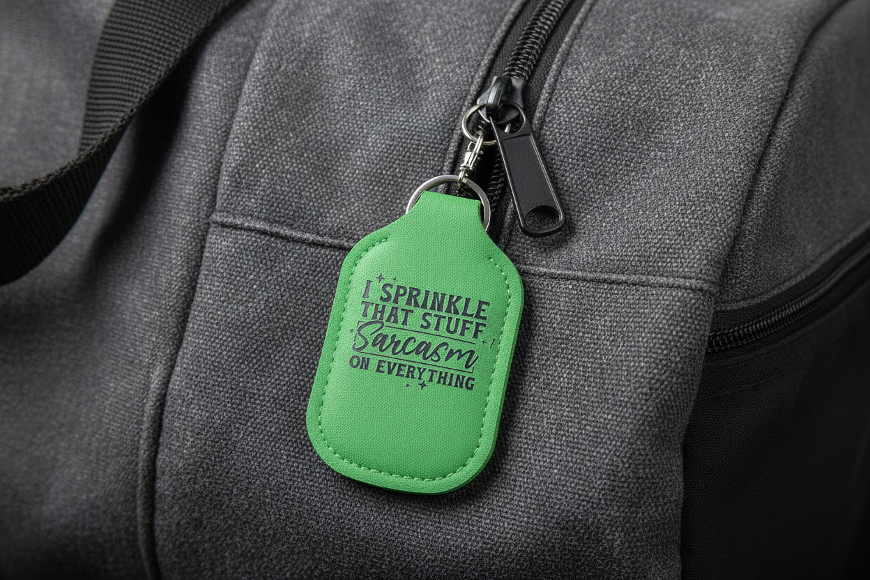 Key-Chain Holder - Hand Sanitizer - Sayings